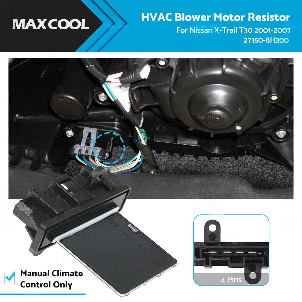 For Nissan XTrail T30 Blower Motor Heater Fan Resistor Manual Climate Control