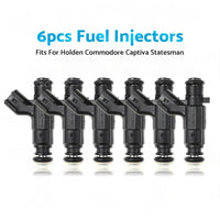 6Pcs Fuel Injectors For Holden Captiva Statesman Commodore VE VZ V6 0280156131