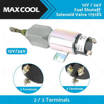 compare product 12V 24V Fuel Shutoff Solenoid Valve 1751ES Brand New