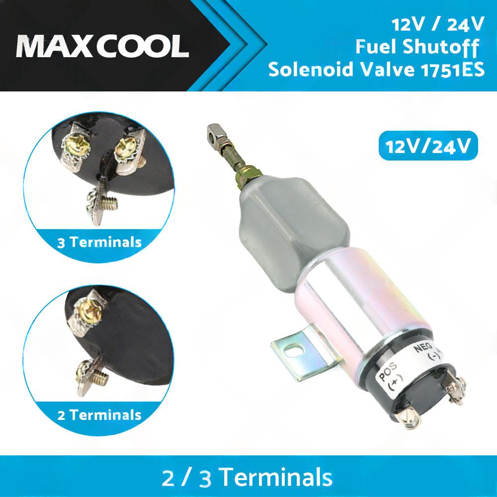 12V 24V Fuel Shutoff Solenoid Valve 1751ES Brand New