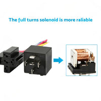 SPDT Automotive Relay With Harness Socket 5x 24V 40A 5 Pin For Car Yacht Caravan