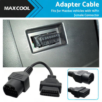 compare product For Mazda 17 Pin to 16 Pin Female OBD2 Car Diagnostic Connector Adapter Cable