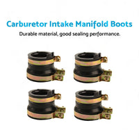 4x Carburetor Intake Manifold Boots For Honda CBR250 MC22 MC19 CB400 NC31