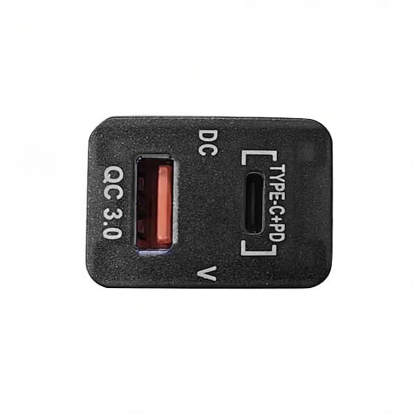 TYPE C  VOLT  QC 3. 0 USB CHARGER Suitable for Toyota Hilux Prado BLUE LED 12v