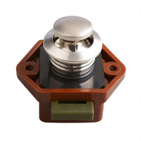 5x Push Button Latch Knob Catch Lock For Drawer Cupboard Door Caravan Cabinet