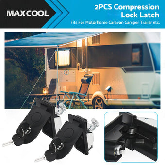 compare product 2PCS Compression Lock Latch Rounded End Tool Box For Caravan Camper Trailer