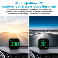 Universal Car HUD Head Up Display LED Digital GPS Speedometer Overspeed Alarm
