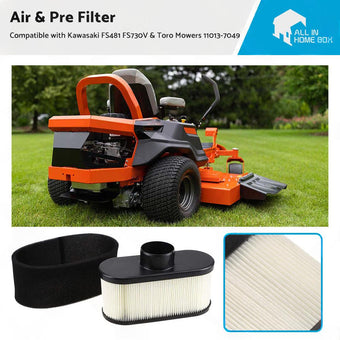 compare product Air  and  Pre Filter Suitable For Kawasaki FS481 FS730V  and  Toro Mowers 11013-7049