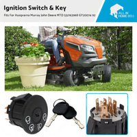 Ignition Switch  and  Key For Husqvarna Murray John Deere MTD 532163968 GY20074 92