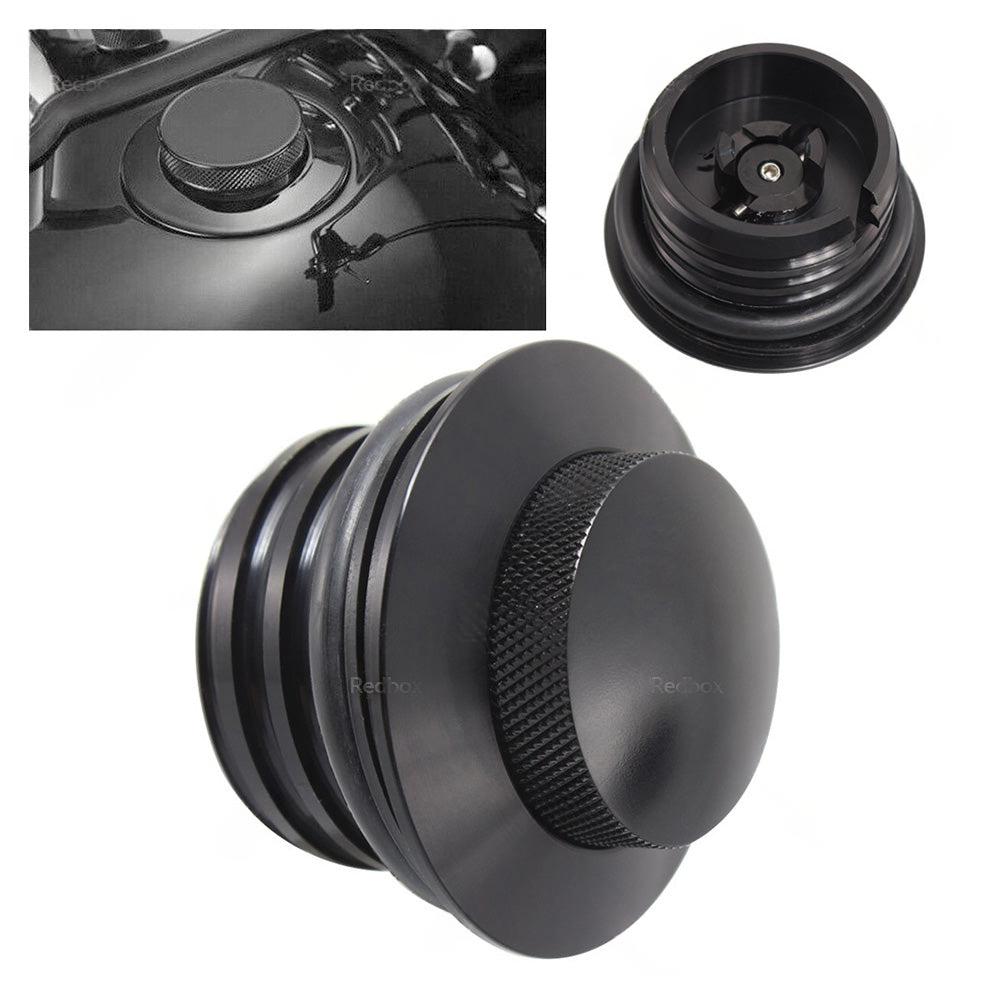Black Flush Gas Tank Cap Fuel Cover Fit For Harley Touring Sportster XL883 1200