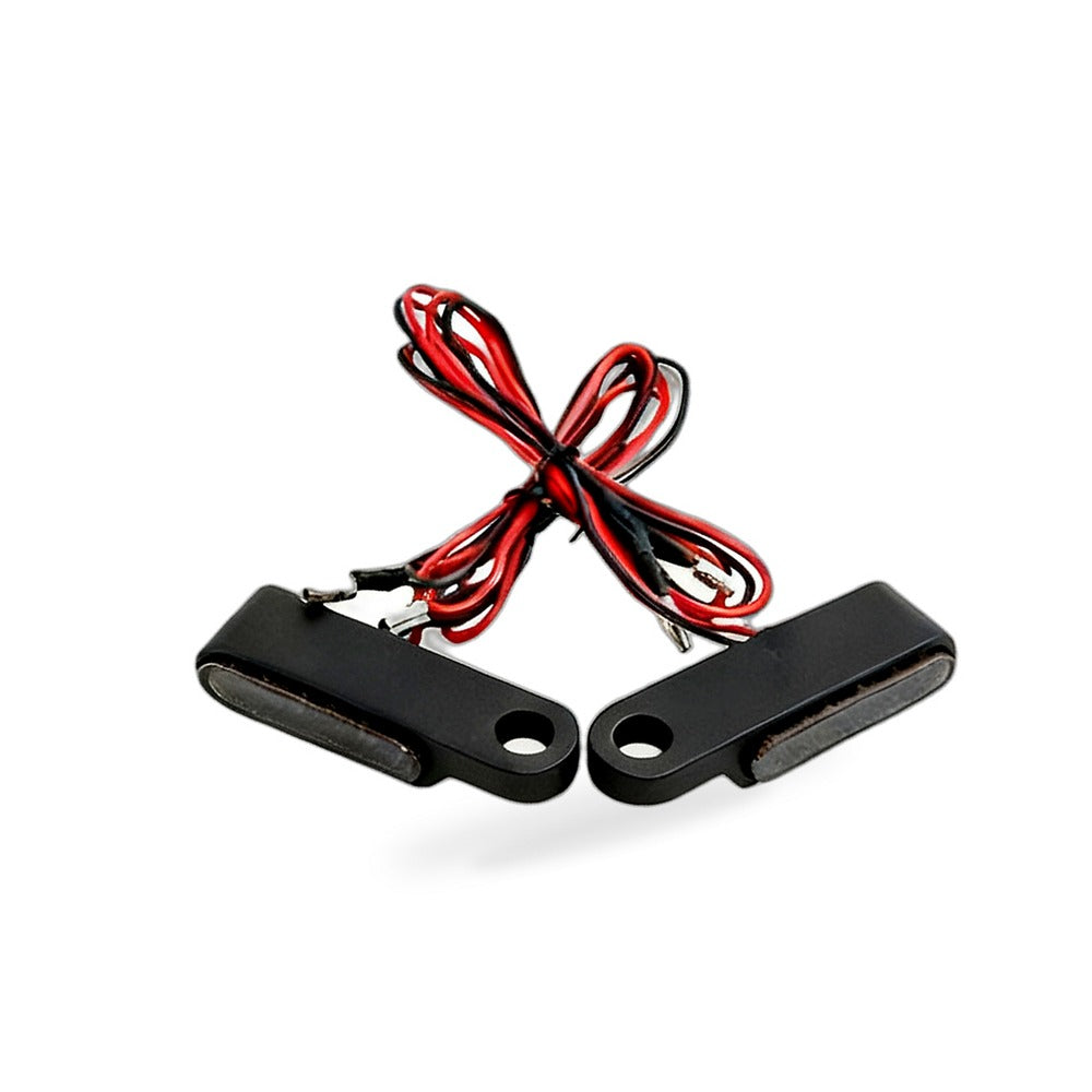 2X Black Motorcycle LED Mini Turn Signal Blinker Light Amber Suitable for Harley