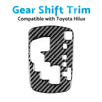 Carbon Fiber Gear Shift Sticker Trim Suitable For Toyota Hilux Revo 15-23 RHD