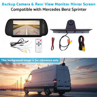 Brake Light Backup Camera W or  7''Monitor Suitable for 07-19 Sprinter or VW Crafter