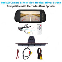 Brake Light Backup Camera W or  7''Monitor Suitable for 07-19 Sprinter or VW Crafter