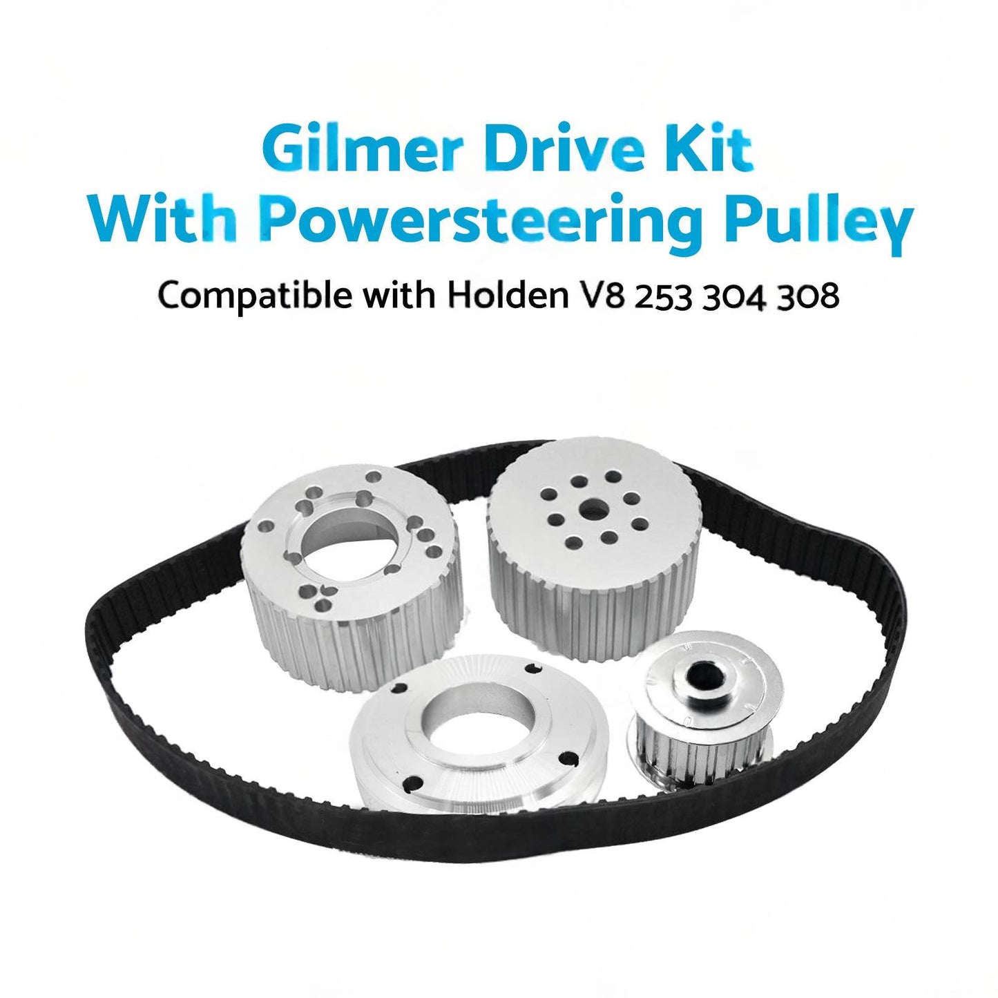 Suitable For Holden 253 304 308 Gilmer Drive Kit With Powersteering Pulley