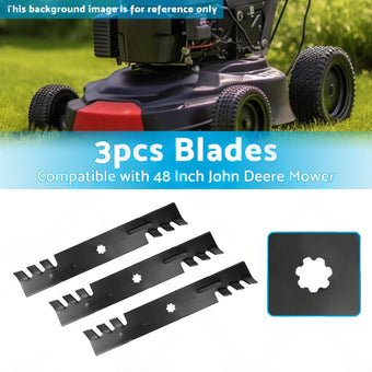 compare product Blade Set for 48-Inch Mower Suitable For John Deere 155C / LA130 / LA140 Gx21784 / Gx21786 / GY20852