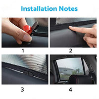 Front & Rear Window Magnetic Mesh Sun Shade Suitable For Toyota Corolla Cross