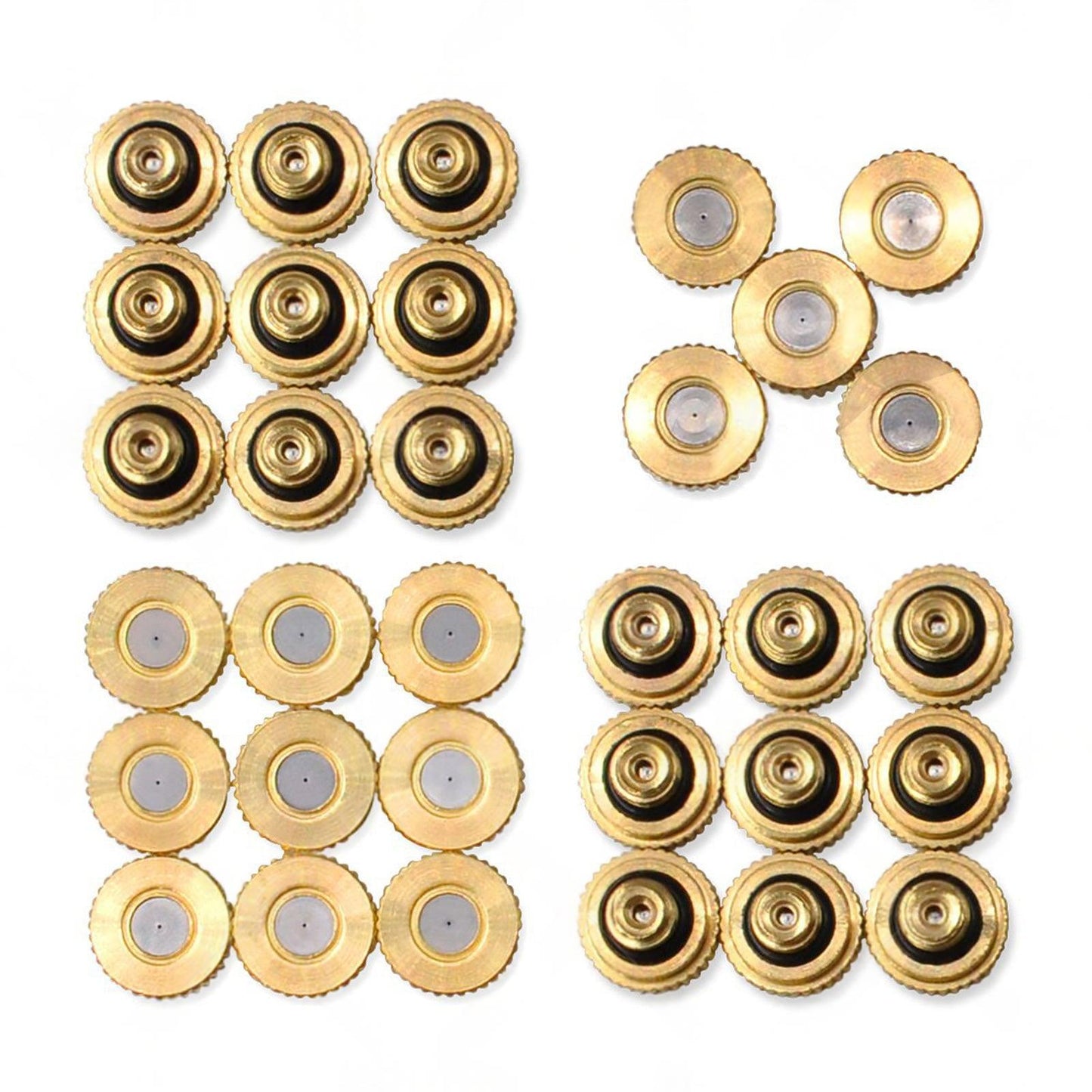 50x Brass Misting Nozzles 0.024 inch Suitable For Cooling System Water Mister Sprinkle