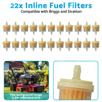 22x Inline Fuel Filter Suitable For Briggs & Stratton 691035 / 493629 16HP-24HP