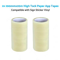 2x 290mmx20m High-Viscosity Paper Tapes Suitable for Sign Sticker Vinyl