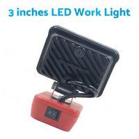 3in Wireless LED Work Light Torch Suitable For Milwaukee 18V Li-ion Battery
