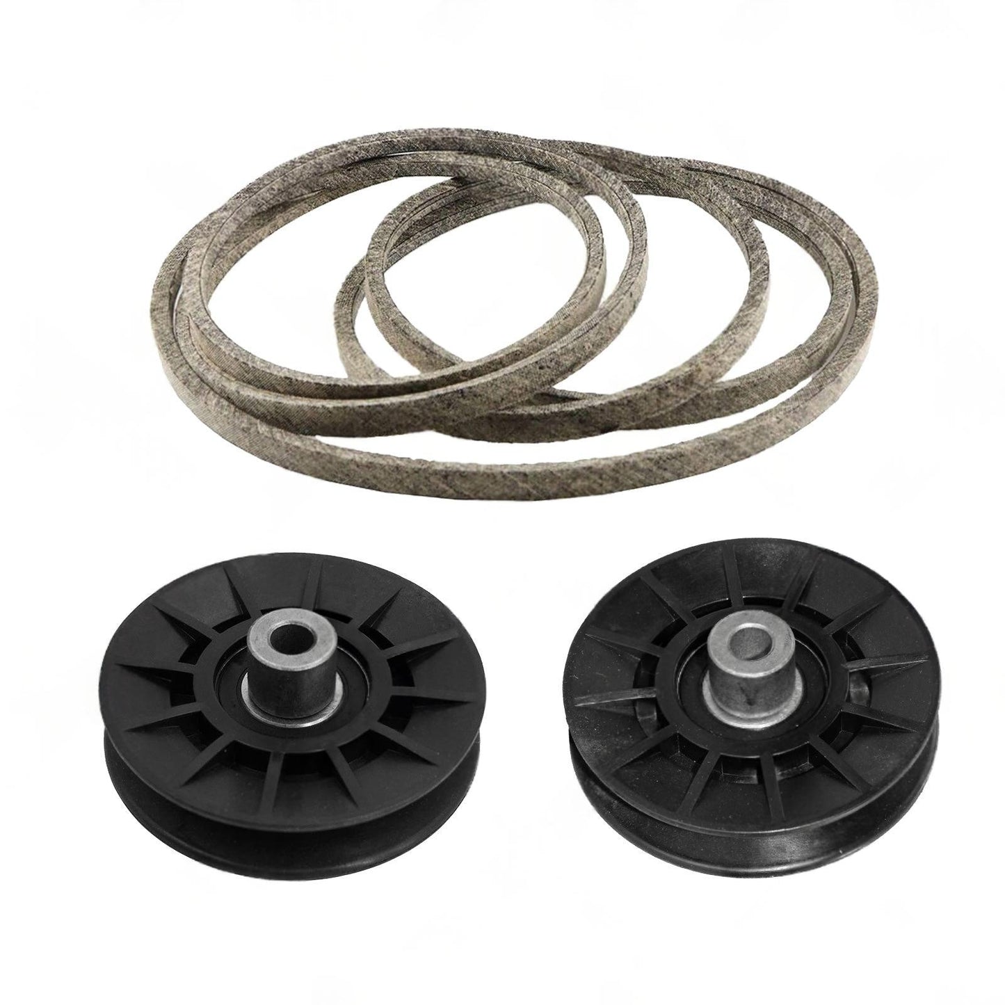 Belt with V-Idler Pulley & Flat Idler Pulley Suitable For Husqvarna LS / XLS / GTH / LGT Models