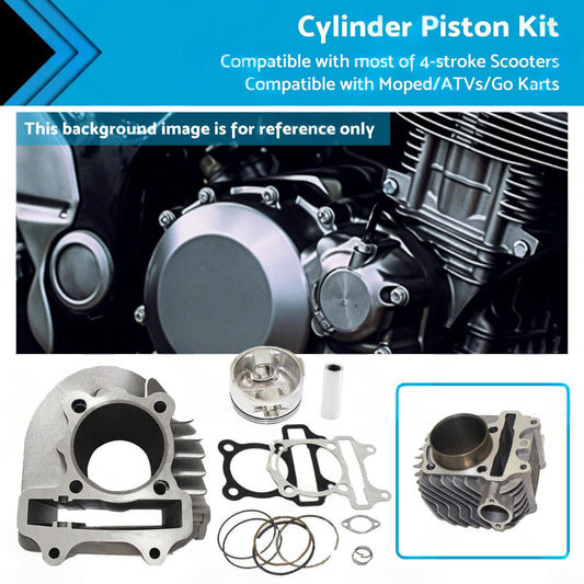 61mm Bore Cylinder Upgrade Kit with Piston & Gasket Suitable For GY6 172cc / 180cc Motor