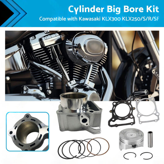 78mm Cylinder Big Bore Kit Suitable For Kawasaki KLX300 / KLX250 S / R / SF 1993-2014