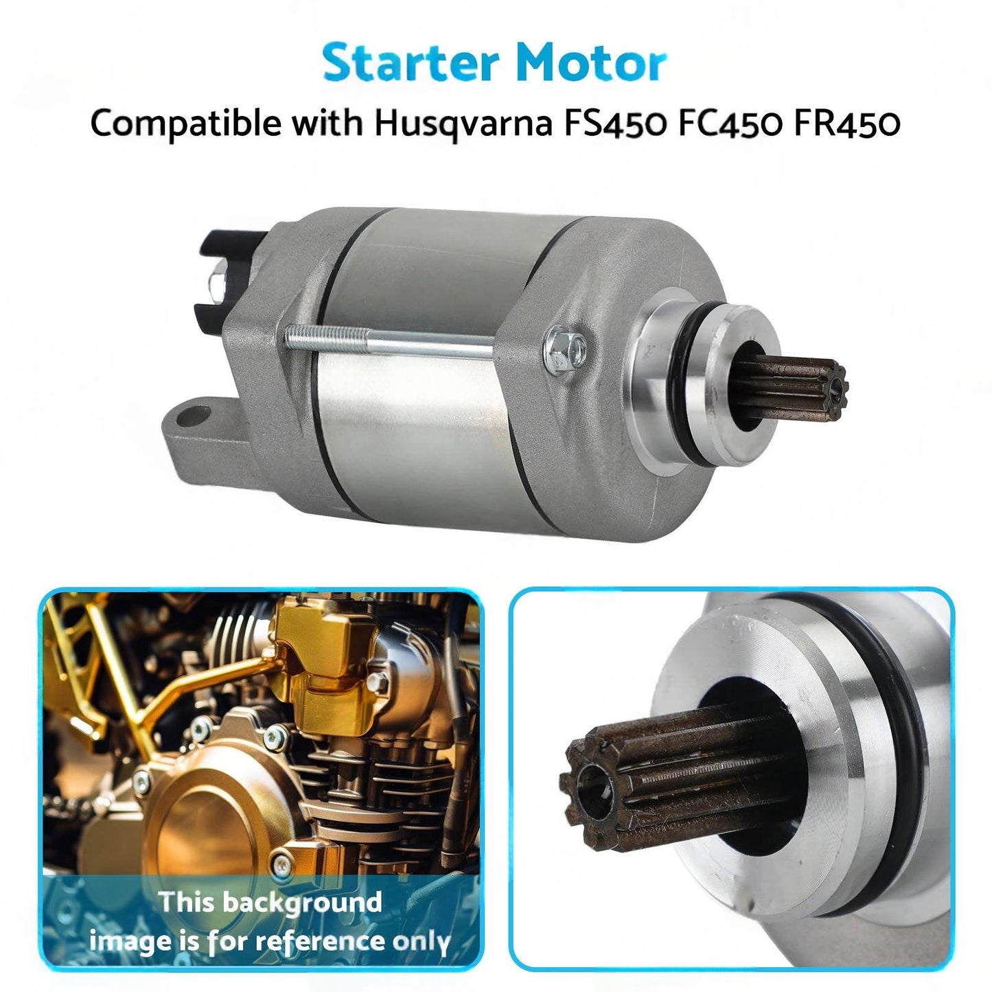 Starter Motor Suitable for Husqvarna FE501 17-21 FS450 16-20 FC450 FR450 FE501S