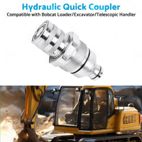 Female Hydraulic Coupler Flat-Faced Quick Connect 48mm Suitable For Bobcat 7246802 FFH