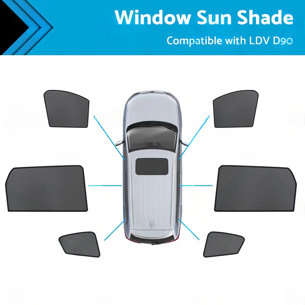 Rear Car Window Magnetic Sun Shade Mesh Suitable For LDV D90 2017-2023