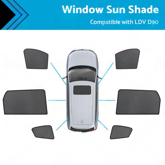 compare product Rear Car Window Magnetic Sun Shade Mesh Suitable For LDV D90 2017-2023
