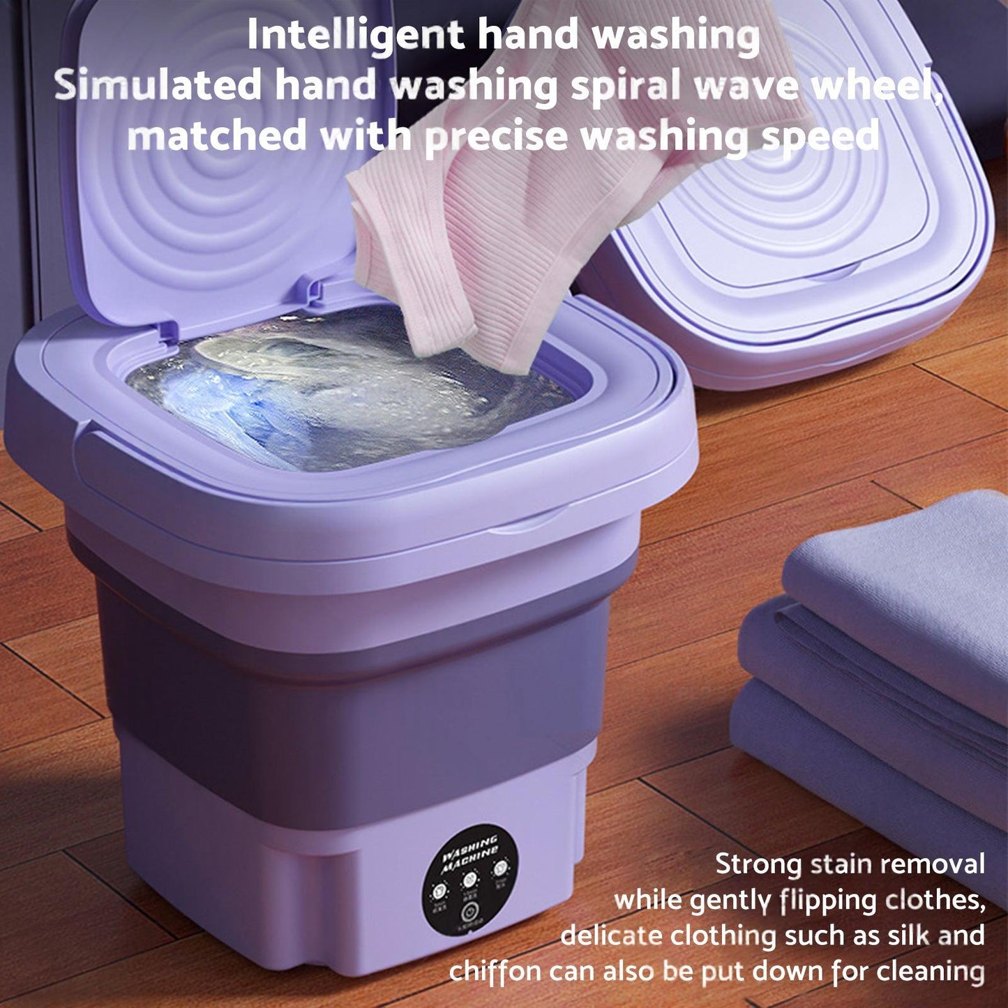 8L Foldable Portable Washing Machine with 3 Modes Deep Cleaning Automatic Washer 240V