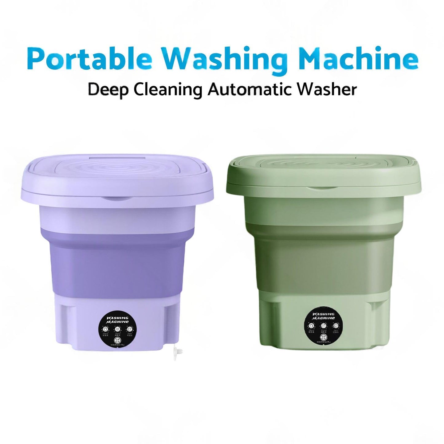 8L Foldable Portable Washing Machine with 3 Modes Deep Cleaning Automatic Washer 240V