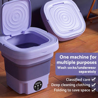 8L Foldable Portable Washing Machine with 3 Modes Deep Cleaning Automatic Washer 240V