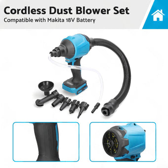 compare product For Makita 18V Battery Cordless Air Duster Dust Blower Inflator Vacuum Cleaner