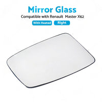 Right Mirror Glass Suitable for Renault Master X62 2010-2019 Heated Convex base
