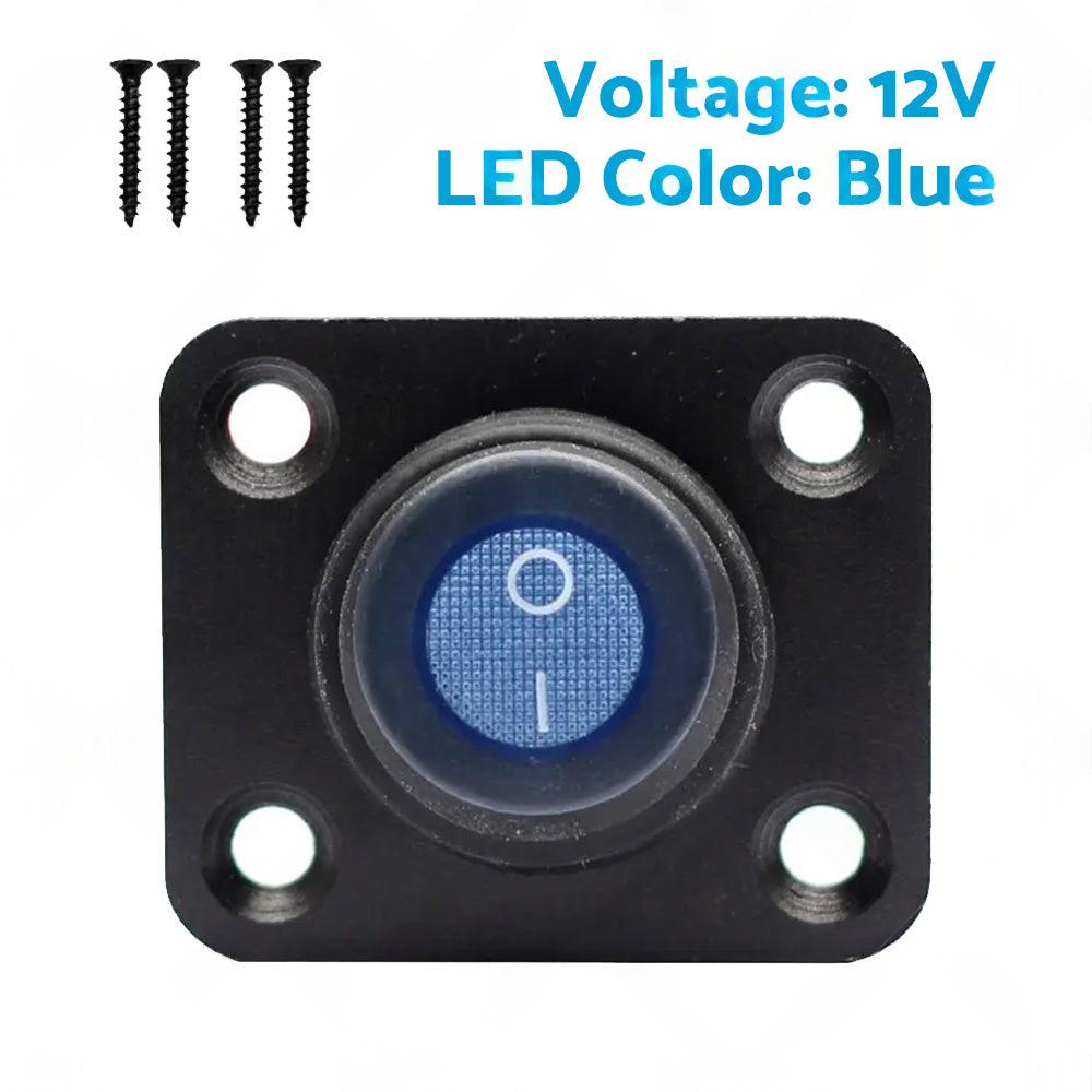 For Boat Caravan Truck Marine 12V 1 Gang Toggle Rocker Switch Panel ON OFF