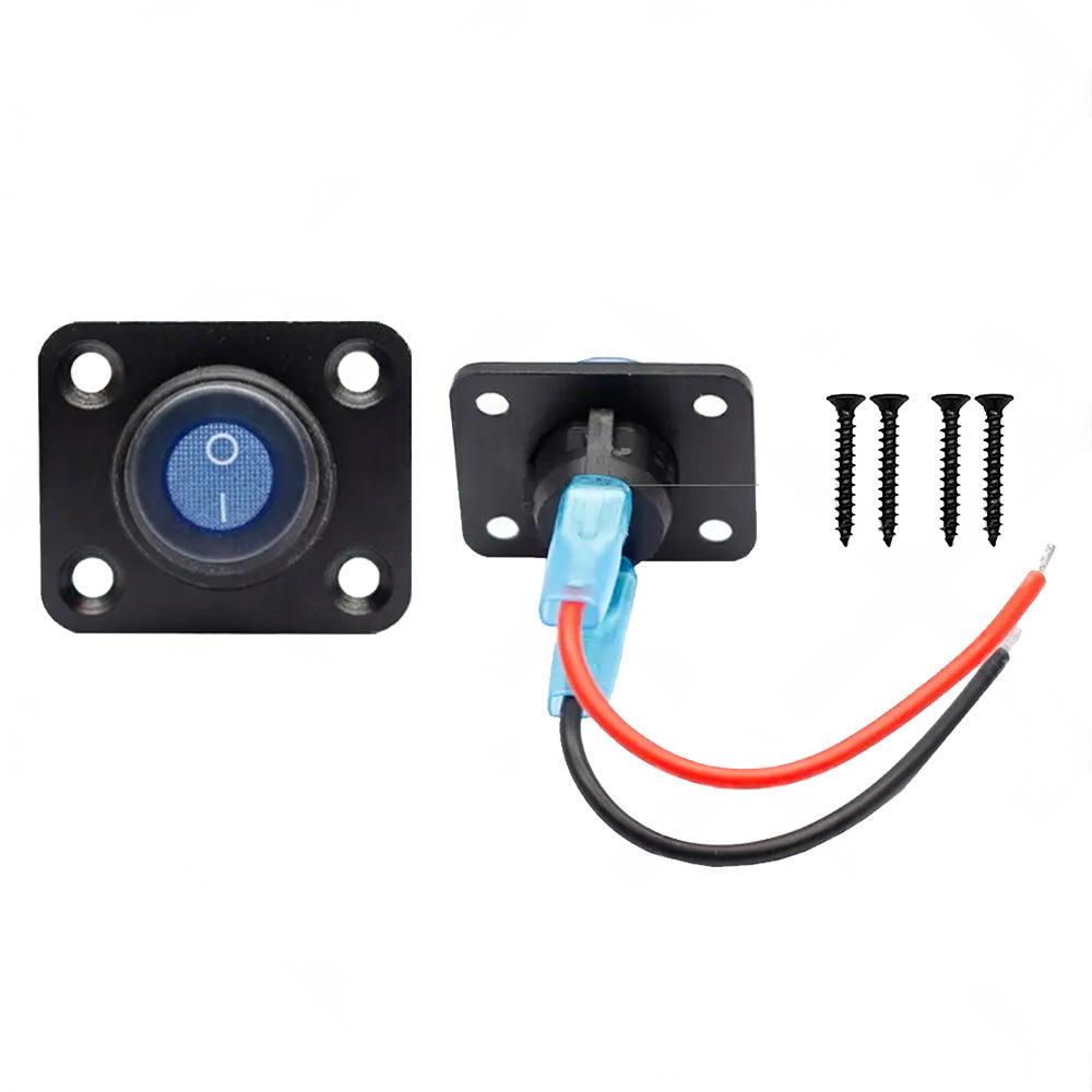 For Boat Caravan Truck Marine 12V 1 Gang Toggle Rocker Switch Panel ON OFF
