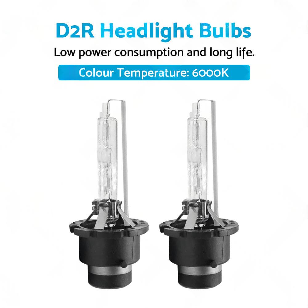 D2R 6000K HID Xenon Headlight Bulbs 35W Suitable For Toyota Honda Mazda Nissan