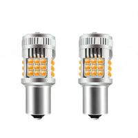 2PCS BA15S 1156 P21W LED Turn Signal Indicator Bulb Globe Amber No Hyper Flash