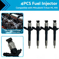 4PCS 095000-9560 Fuel injector Suitable for Mitsubishi Triton Challenger 08-15