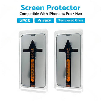 compare product 2PCS Screen Protector Privacy Tempered Glass Suitable For iPhone 14 Pro/ Max