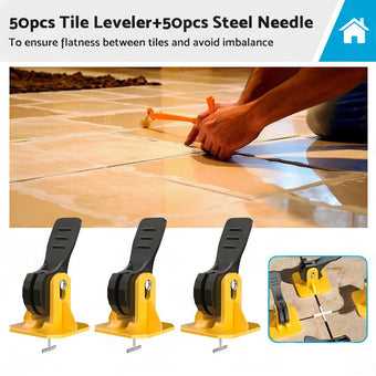 compare product 50PCS Tile Levelling Spacer Tiling Tool Leveling System Clips Floor Wall Wrench