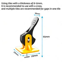50PCS Tile Levelling Spacer Tiling Tool Leveling System Clips Floor Wall Wrench