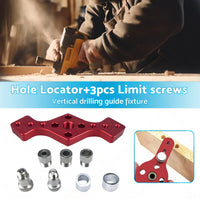 Drill Bit Vertical Pocket Hole Jig Dowel Drill Guide Self Centering Woodworking