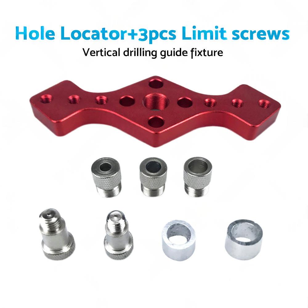 Drill Bit Vertical Pocket Hole Jig Dowel Drill Guide Self Centering Woodworking