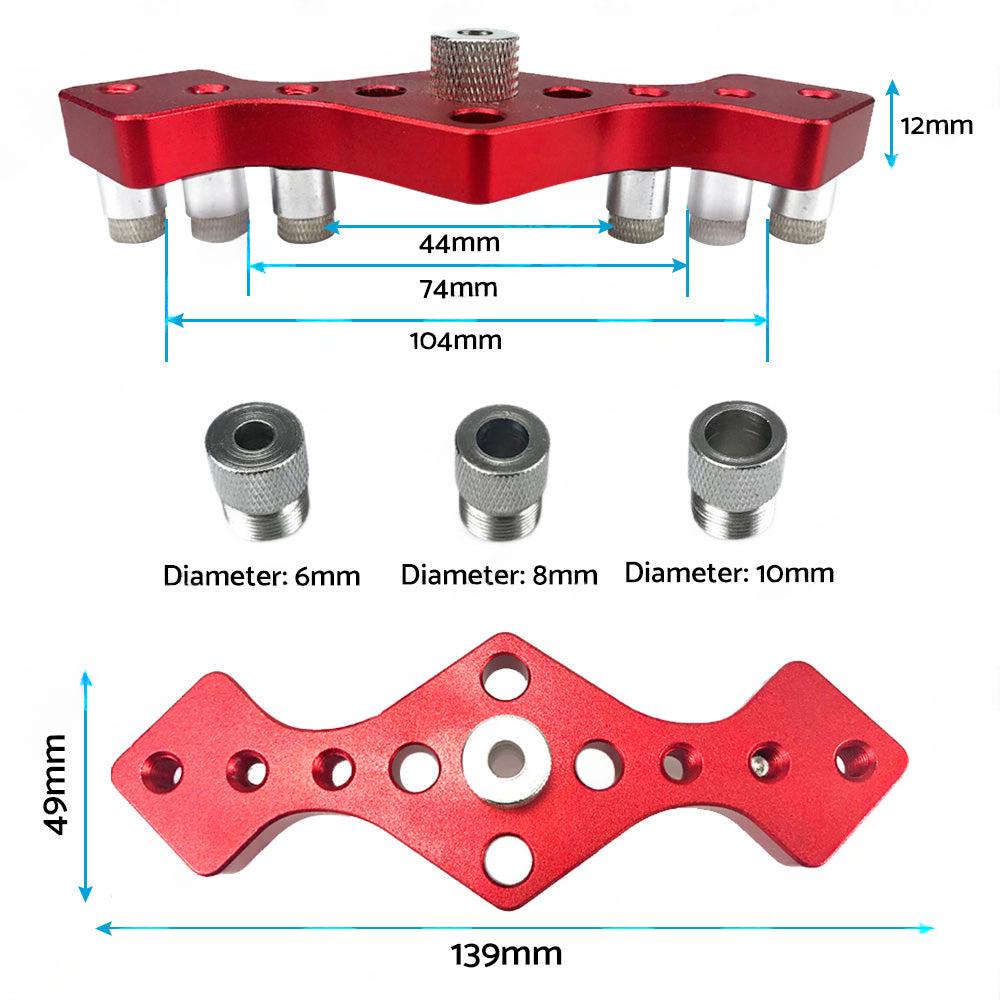 Drill Bit Vertical Pocket Hole Jig Dowel Drill Guide Self Centering Woodworking