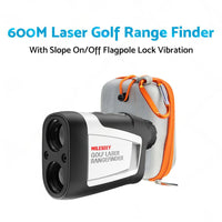 Mileseey 600M Golf Laser Range Finder with Slope On Off Flagpole Lock Vibration