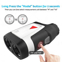Mileseey 600M Golf Laser Range Finder with Slope On Off Flagpole Lock Vibration